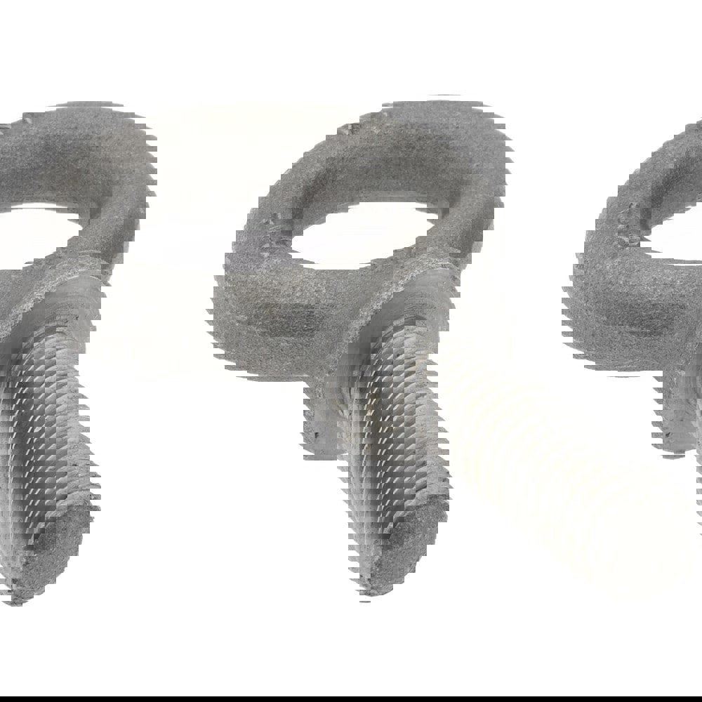 Fixed Lifting Eye Bolt: With Shoulder, 1,800 lb Capacity, 7/16-14 Thread, Grade 1030 Steel